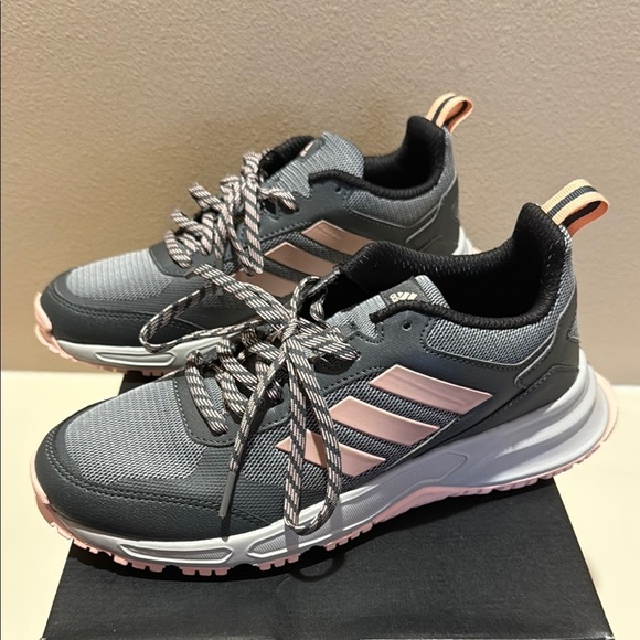 Adidas Rockadia Trail 3.0 Women’s Size 7.5 Running Shoes Grey / Pink EG2523 - Picture 7 of 9